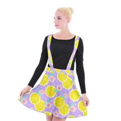 Purple Lemons  Suspender Skater Skirt by ConteMonfrey