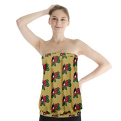 Guarana Fruit Brown Strapless Top by ConteMonfrey