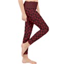 Diagonal Red Plaids Lightweight Velour Classic Yoga Leggings View4