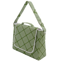 Discreet Green Plaids Box Up Messenger Bag by ConteMonfrey