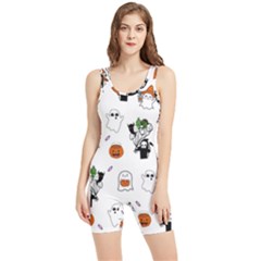 Halloween Jack O Lantern Vector Women s Wrestling Singlet by Ravend