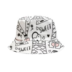 Big Collection With Hand Drawn Object Valentine Day Bucket Hat by Wegoenart