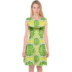 Lemon Cut Capsleeve Midi Dress by ConteMonfrey