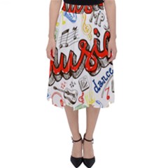 Music-color-elements Classic Midi Skirt by Wegoenart