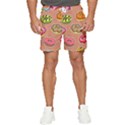 Doughnut Doodle Colorful Seamless Pattern Men s Runner Shorts View1