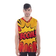 Explosion Boom Pop Art Style Men s Basketball Tank Top by Wegoenart