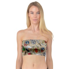 Tattoo Pattern Bandeau Top by Wegoenart