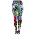 Graffiti Characters Seamless Patterns Lightweight Velour Leggings View2