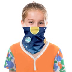 Galaxy Background Face Covering Bandana (kids) by danenraven