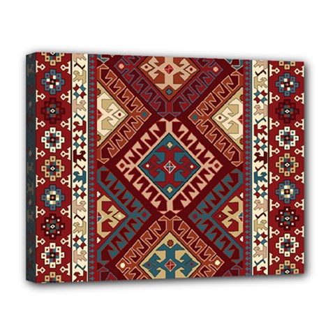 Armenian Carpet Canvas 14  X 11  (stretched) by Gohar
