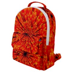 Red Orange Illustration Background Abstract Flap Pocket Backpack (small) by Wegoenart