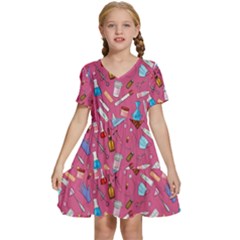 Medical Devices Kids  Short Sleeve Tiered Mini Dress by SychEva