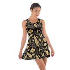 Natura Premium Golden Leaves Cotton Racerback Dress by ConteMonfrey