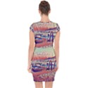 Boats On Lake Garda Capsleeve Drawstring Dress  View2