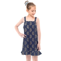 Gold Mermaids Silhouettes Kids  Overall Dress by ConteMonfrey