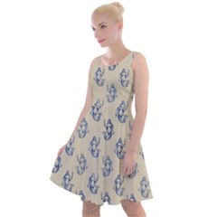 Mermaids Are Real Knee Length Skater Dress by ConteMonfrey