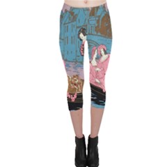 Gondola Ride   Capri Leggings  by ConteMonfrey