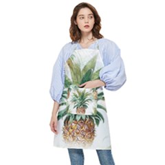 Pineapple Pattern Background Seamless Vintage Pocket Apron by Wegoenart