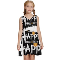 Happy Halloween Kids  Sleeveless Tiered Mini Dress by Jancukart