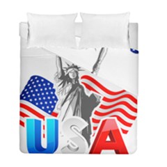 New York City Holiday United States Usa Duvet Cover Double Side (full/ Double Size) by Jancukart