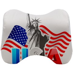 New York City Holiday United States Usa Head Support Cushion by Jancukart