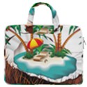 Coconut And Holiday Beach Food MacBook Pro 13  Double Pocket Laptop Bag View1