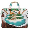 Coconut And Holiday Beach Food MacBook Pro 13  Double Pocket Laptop Bag View2