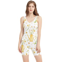 Easter Garden   Women s Wrestling Singlet by ConteMonfrey