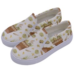 Plant Pot Easter Kids  Canvas Slip Ons by ConteMonfrey