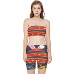 Game Lover Easter - Two Joysticks Stretch Shorts And Tube Top Set by ConteMonfrey