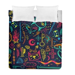 Sketch Graphic Illustration Duvet Cover Double Side (full/ Double Size) by Vaneshart