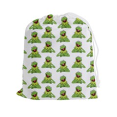 Kermit The Frog Drawstring Pouch (2xl) by Valentinaart