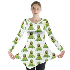 Kermit The Frog Long Sleeve Tunic  by Valentinaart