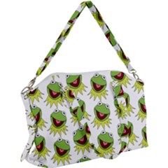 Kermit The Frog Canvas Crossbody Bag by Valentinaart