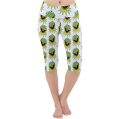 Kermit The Frog Lightweight Velour Cropped Yoga Leggings by Valentinaart