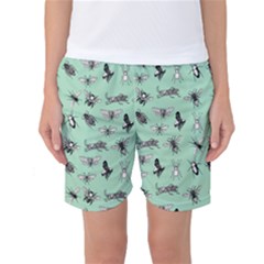 Insects Pattern Women s Basketball Shorts by Valentinaart