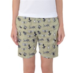 Insects Pattern Women s Basketball Shorts by Valentinaart