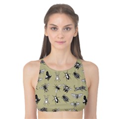 Insects Pattern Tank Bikini Top by Valentinaart