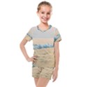 Sea Beach Ocean Sunset Sky Nature Coast Water Kids  Mesh Tee and Shorts Set View1