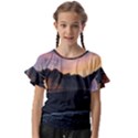 Beach Volcano Ocean Sunset Sunrise Iceland Kids  Cut Out Flutter Sleeves View1