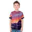 Matterhorn Mountains Sunset Dusk Snow Winter Kids  Cotton Tee View1