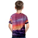 Matterhorn Mountains Sunset Dusk Snow Winter Kids  Cotton Tee View2