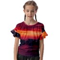 New York City Urban Skyline Harbor Bay Reflections Kids  Cut Out Flutter Sleeves View1