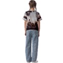 Man Cattle Animals Cows Bulls Calves Mammals Kids  Cuff Sleeve Scrunch Bottom Tee View2