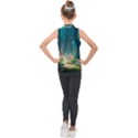 Magical Forest Forest Painting Fantasy Kids  Sleeveless Polo Tee View2