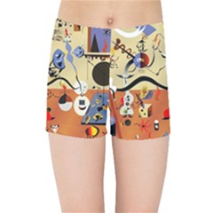 Carnival Of The Harlequin Art Kids  Sports Shorts by danenraven