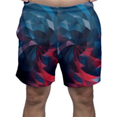 Art Polygon Geometric Design Pattern Colorful Men s Shorts