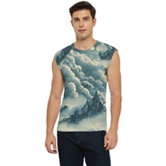 Mountains Alps Nature Clouds Sky Fresh Air Art Men s Raglan Cap Sleeve Tee by Pakemis