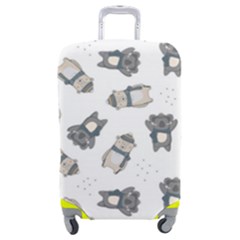 Cute Seamless Pattern With Koala Panda Bear Luggage Cover (medium) by Pakemis