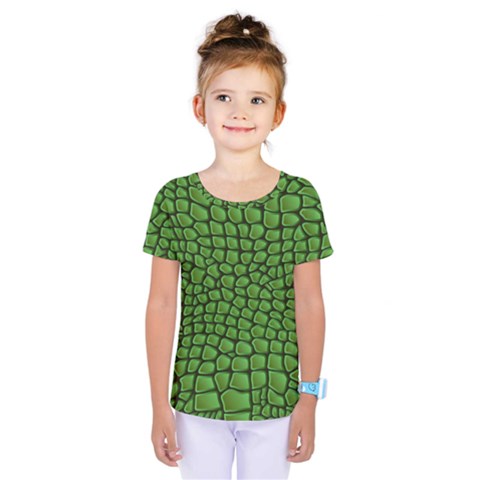 Seamless Pattern Crocodile Leather Kids  One Piece Tee by Pakemis